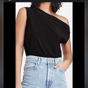 Norma Kamali black off the shoulder tank